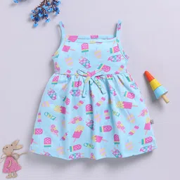 YK X Tinyo Infant Girls Printed Cotton A-Line Dress-picture-49