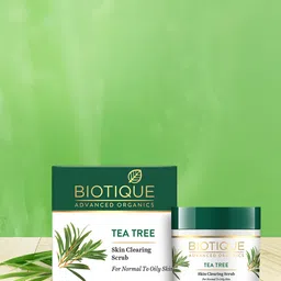 Biotique Unisex Advanced Organics Tea Tree Skin Clearing Face Scrub 50 g-image-28