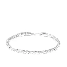 Clara Men Rhodium-Plated 92.5 Sterling Silver Anti-Tarnish Link Bracelet-picture-17