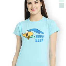 Fabflee Women Multicoloured 3 Printed Applique T-shirt-picture-20