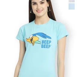 Fabflee Women Multicoloured 3 Printed Applique T-shirt-picture-22