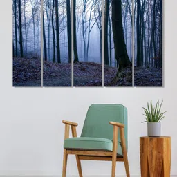 999Store Set of 5 White & Black Printed Framed Wall Art-image-68