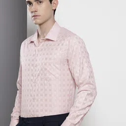 The Indian Garage Co. X Luxe Slim Fit Checked Formal Shirt-image-30