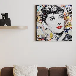 Art Street White Beauty Canvas Printed Framed Wall Art-image-2