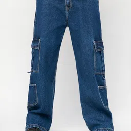 FREAKINS Men Straight Fit Pure Cotton High-Rise Jeans-image-38