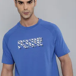 Puma Brand Logo Print Dyna-Mix Graphic Raglan Sleeves Regular Fit Knitted T-Shirt-picture-35