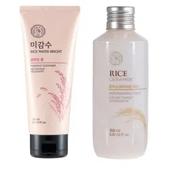 The Face Shop Set of Rice Water Bright Foaming Cleanser & Moisturizing Toner-image-15