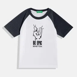 United Colors of Benetton Boys Typography Printed T-shirt-picture-23
