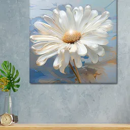 OLIVE TREE Blue & White Canvas Other Painting Wall Art-picture-29