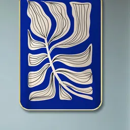 SAF Blue & Off White Abstract Wooden Painting Wall Art-picture-30