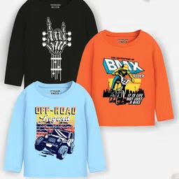 YK X Trampoline Boys Biker 3 Printed Applique T-shirt-picture-37