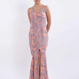 Stylecast X Hersheinbox Printed Maxi Dress With Front Slit-picture-12