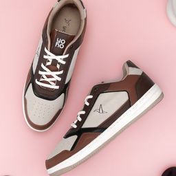yoho Men Colourblocked Memory Foam Insole Lightweight Sneakers-picture-18