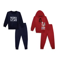 mack jonney VIMAL JONNEY Unisex Kids Pack of 2 Printed Sweatshirt with Joggers-picture-11