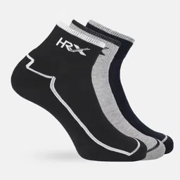HRX by Hrithik Roshan Men Quarter length Pack of 3 Terry Socks-picture-34