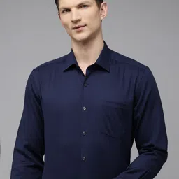 Arrow Pure Cotton Self Design Manhattan Slim Fit Textured Formal Shirt-picture-35