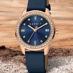 ESPRIT Women Embellished Dial & Leather Straps Analogue Watch ES1L395L0025-picture-11