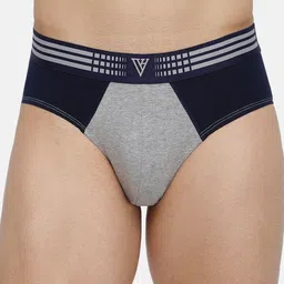 van heusen innerwear Van Heusen Men Navy Colourblocked Antibacterial Colour Fresh Briefs-picture-33
