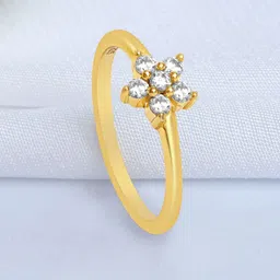 Zavya 925 Sterling Silver Gold Plated Blossoming Beauty Finger Ring-picture-17