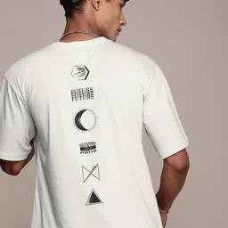The Roadster Life Co. Printed Drop-Shoulder Sleeves T-shirt image 1