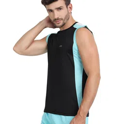 FTX Pack Of 4 Colourblocked Round Neck Gym Vests 709-1_709-2_709-4_709-15-S image 3