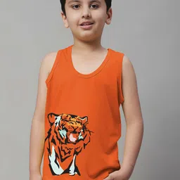 Friskers Boys Printed Skin Friendly Pure Cotton Gym Innerwear Vest-picture-21