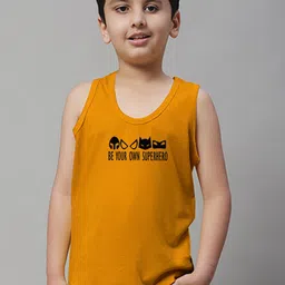 Friskers Boys Printed Skin Friendly Pure Cotton Gym Innerwear Vest-picture-24