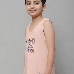 Friskers Boys Printed Skin Friendly Pure Cotton Gym Innerwear Vest image 2