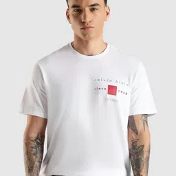 Calvin Klein Jeans Brand Logo Printed Cotton T-shirt image 2