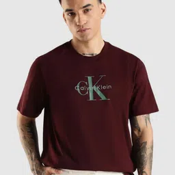 Calvin Klein Jeans Brand Logo Printed Cotton Relaxed Fit T-shirt image 4
