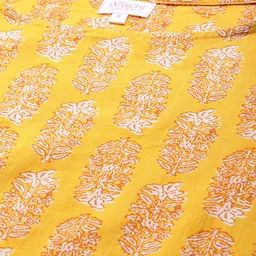 SVARCHI Women Yellow Floral Printed Kurta with Sharara image 2