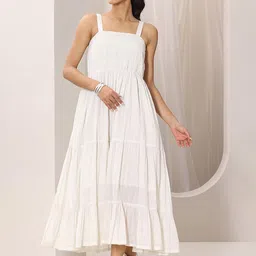 Libas Fit & Flare Cotton Maxi Dress image 3