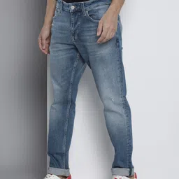 Tommy Hilfiger Men Austin Slim Tapered Fit Low Distress Heavy Fade Stretchable Jeans image 2