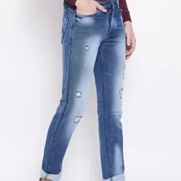 Duke Men Blue Regular Fit Mid-Rise Mildly Distressed Stretchable Jeans image 3