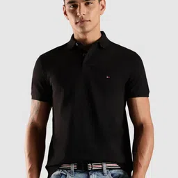 Tommy Hilfiger Men Solid Polo Collar T-shirt image 2