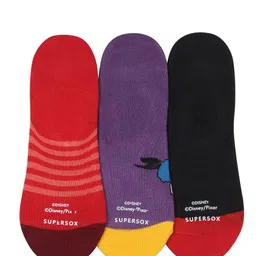 Supersox Boys Pack of 3 Assorted Disney Patterned Shoe Liners image 3