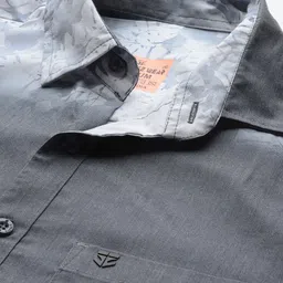 FIFTY TWO Men Opaque Dyed Casual Shirt image 3