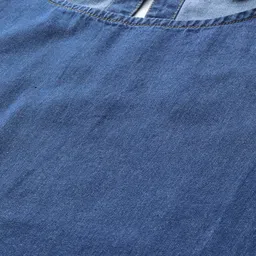 Chemistry Solid Cotton Denim A-Line Midi Dress image 2