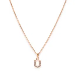 Estele Rose Gold-Plated Contemporary Pendants with Chains image 2