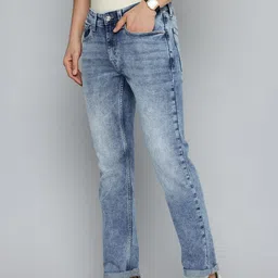 Flying Machine Men Freddie Slim Straight Fit Heavy Fade Stretchable Jeans image 5