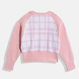 Monte Carlo Kids Girls Checked Sweatshirt image 3
