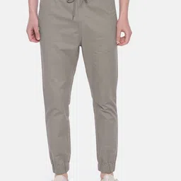 Mast & Harbour Men Grey Regular Fit Solid Joggers image 4