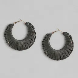 RICHEERA Rose-Gold Plated Circular Hoop Earrings image 5