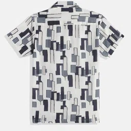 CAVIO Boys Printed Pure Cotton Shirt with Shorts image 5