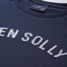 Allen Solly Brand Logo Printed Pure Cotton Applique T-shirt image 2