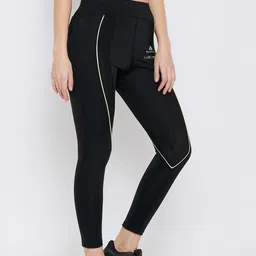 AGIL ATHLETICA Women Black Solid Rapid-Dry Tights image 5