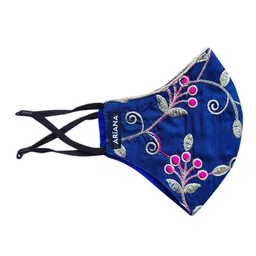 Ariana Pack Of 2 Floral Embroidered 2-Ply Cloth Masks image 3