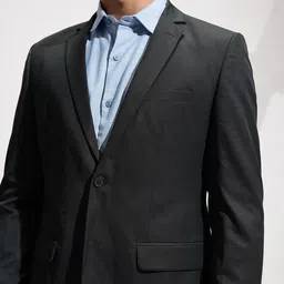 INVICTUS Notched Lapel Collar Single-Breasted Slim Fit 2 Piece Formal Suits image 3