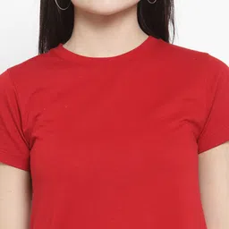 Kalt Women Red Solid Tunic image 3