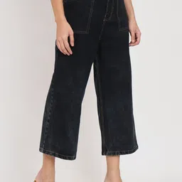 Moda Rapido Women Flared High-Rise Light Fade Jeans image 2